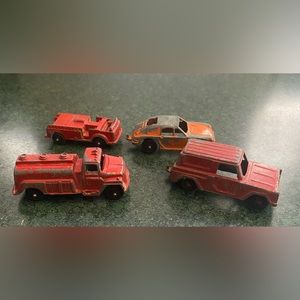 Vintage Tootsie toy car lot 4 pieces